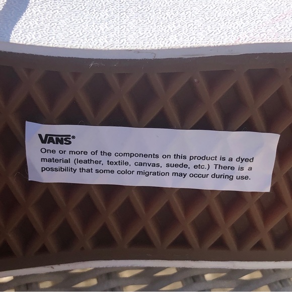 VANS WARD  NWOB BURGUNDY MAROON AND WHITE PLAID SUEDE SNEAKERS - Picture 6 of 7